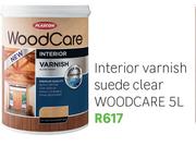 Woodcare Interior Varish Suede (Clear)-5Ltr