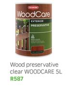 Woodcare Preservative (Clear)-5Ltr