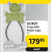 OL' Roy Frog With Rope Legs-1's Each