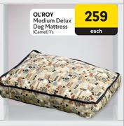 OL'Roy Medium Delux Dog Mattress (Camel)-1's Each