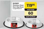 OL'Roy Stainless Steel Non-Slip Bowl (Medium)-Each