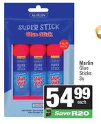 Marlin Glue Sticks-3s Each