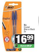 Bic Crystal Blue Or Black-2s Each