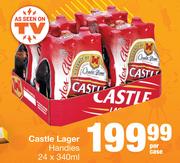 Castle Lager Handies-24 x 340ml Per Case