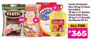 Tastic Parboiled Rice 10Kg Or Aunt Caroline Rice 10Kg+ Golden Cloud Cake Flour 10Kg-All For