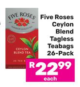 Five Roses Ceylon Blend Tagless Teabags 26 Pack-Each