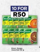 Knorr Soups Assorted-For 10 x 50g