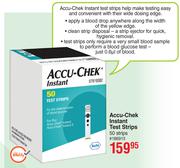 Accu Chek Instant Test Strips 50 Strips