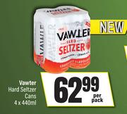 Vawter Hard Seltzer Cans-4 x 440ml Per Pack