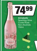Annabelle Sparkling Wine Cuvee Rose Non Alcoholic-750ml