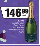 Krone Borealis Brut, Demi Rose, Brut Rose Or Nectar Demi Sec-750ml Each