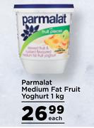 Parmalat Medium Fat Fruit Yoghurt-1Kg Each