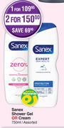 Sanex Shower Gel Or Cream Assorted-750ml