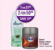 Dawn Body Lotion Or Cream Assorted-400ml