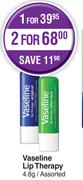 Vaseline Lip Therapy Assorted-For 2 x 4.8g