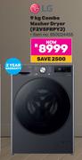 LG 9Kg Combo Washer Dryer F2V5FRPYJ