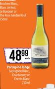 Porcupine Ridge Sauvignon Blanc, Chardonnay Or Chenin Blanc-750ml
