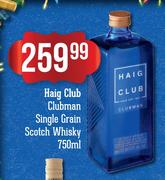 Haig Club Clubman Single Grain Scotch Whisky-750ml