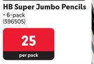 Croxley Create HB Super Jumbo Pencils 6 Pack-Per Pack