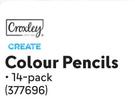 Croxley Create Colour Pencils 14 Pack-Per Pack