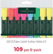 Faber Castell Textliner Wallet Of 8-Per 8 Pack