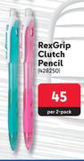 Pilot Rex Grip Clutch Pencil-Per 2 Pack