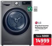 LG 9Kg Dual Inverter Heatpump Dryer RC90V9JV2W 