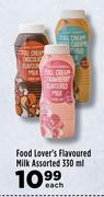 Food Lover's Flavoured Milk Assorted-330ml Each