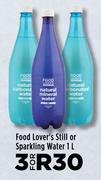 Food Lover's Still Or Sparkling Water-For 3 x 1L