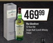 The Glenlivet 12 Year Old Single Malt Scotch Whisky-750ml 