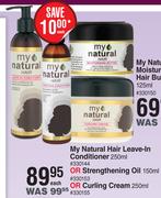 My Natural Hair Leave In Conditioner 250ml Or Strengthening Oil 150ml or Curling Cream 250ml-Each
