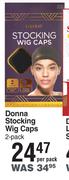 Donna Stocking Wig Caps-2 Per Pack