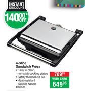 Sunbeam 4 Slice Sandwich Press