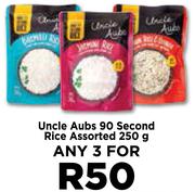 Uncle Aubs 90 Second Rice Assorted-For Any 3 x 250g 