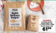 Food Lover's White Sugar 1Kg & Food Lover's Light Brown Sugar 2Kg Combo