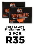 Food Lover's Firelighters 12's Pack-For 2