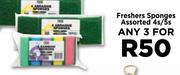 Freshers Sponges Assorted 4's/5's-For Any 3
