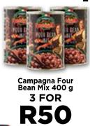 Campagna Four Bean Mix-For 3 x 400g