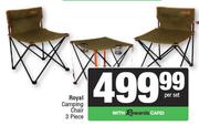 Royal Camping 3 Piece Chair-Per Set