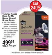 Tommee Tippee Made For Me Single Manual Breast Pump