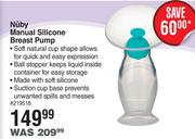 Nuby Manual Silicone Breast Pump