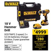 DeWalt 18V Hammer Drill 633847