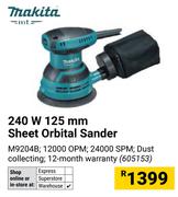 Makita 240W 125mm Sheet Orbital Sander 605153
