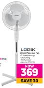 Logik 40cm Pedestal Fan