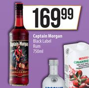 Captain Morgan Black Label Rum-750ml