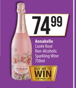 Annabelle Cuvee Rose Non Alcoholic Sparkling Win-750ml