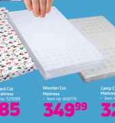 Wooden Cot Mattress