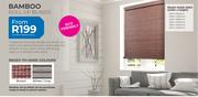 Bamboo Roll Up Blinds 600 x 1000mm