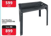 Free Standing Charcoal Braai 700