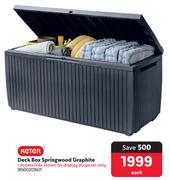 Keter Deck Box Springwood Graphite